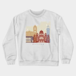 Patras skyline poster Crewneck Sweatshirt